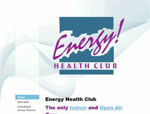 Tablet Screenshot of energyhealthclub.net